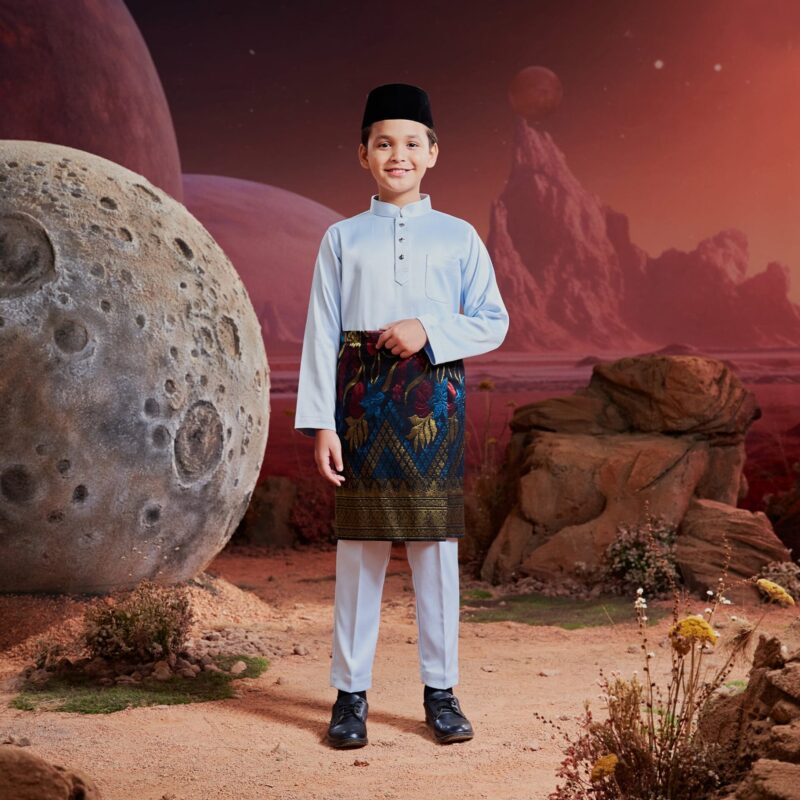 Baju Melayu Kids - Icy Blue