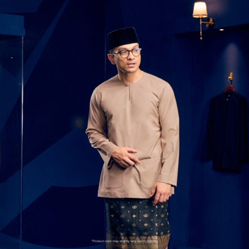 Baju Melayu Teluk Belanga - Almond