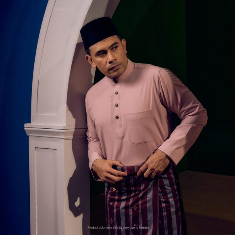 Baju Melayu Traditional Fit - Dusty Pink