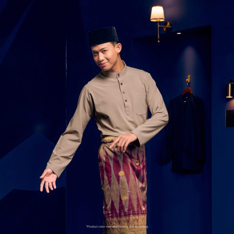 Baju Melayu Traditional Fit - Latte