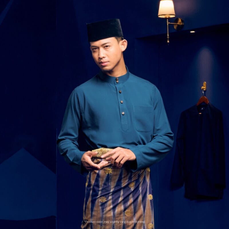 Baju Melayu Traditional Fit - Sapphire Blue