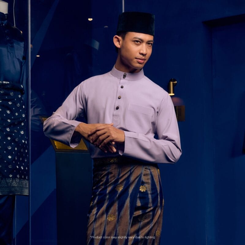 Baju Melayu Traditional Fit - Lilac