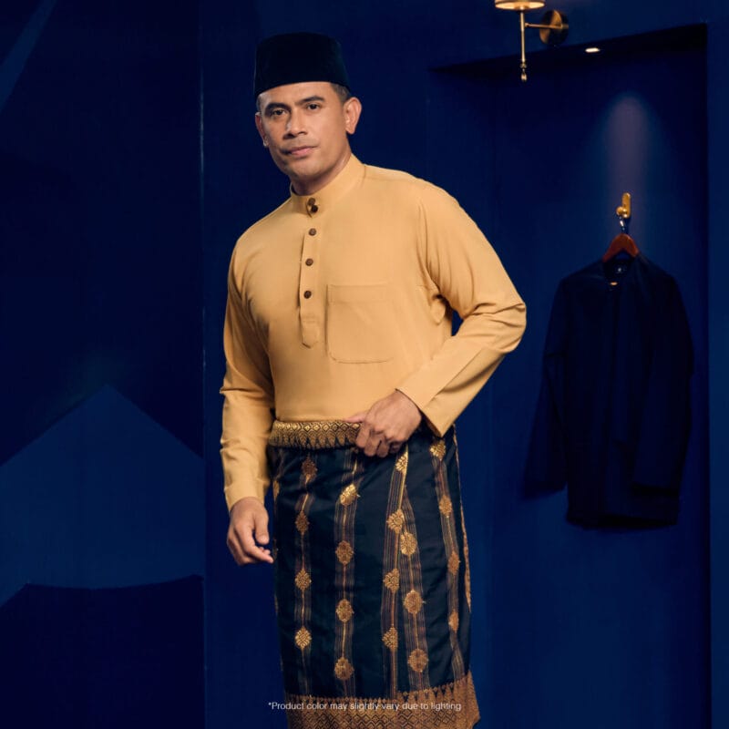 Baju Melayu Traditional Fit - Corn Yellow