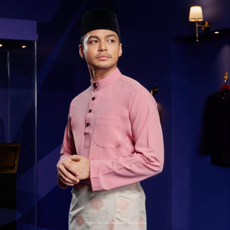 Baju Melayu Traditional Fit - Blush Pink