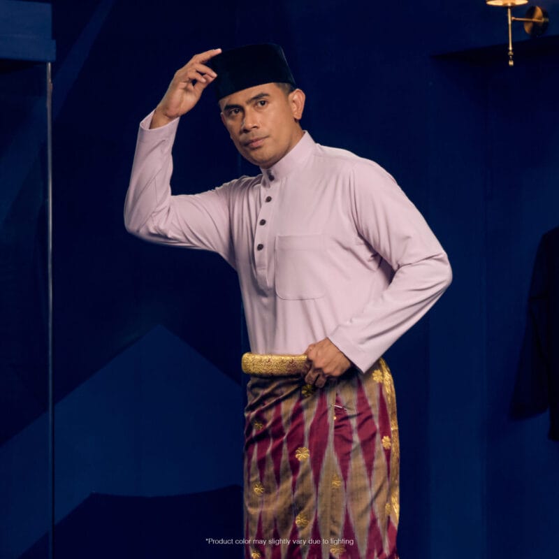 Baju Melayu Traditional Fit - Light Purple